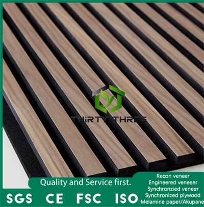 Panneau acoustique de carte MDF à face mdf à face MDF personnalisée